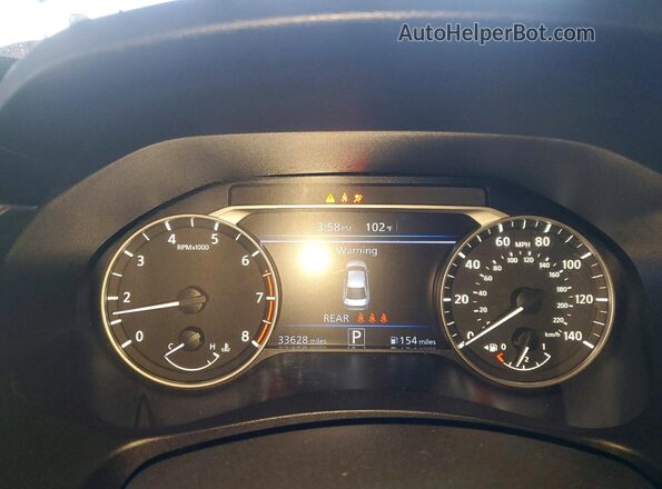 1N4BL4DVXSN352463 2025 NISSAN ALTIMA Black Widok zestawu wskaźników