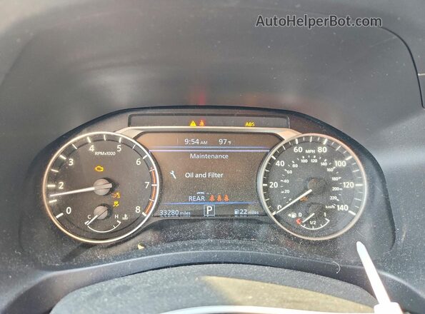 1N4BL4DVXSN377802 2025 NISSAN ALTIMA Black Vista del cuadro de instrumentos