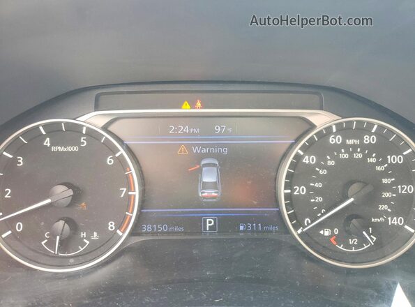1N4BL4DW2NN333399 2022 NISSAN ALTIMA Gray Սարքավորումների վահանակի տեսք