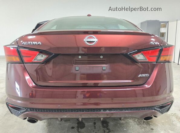1N4BL4DW2PN357642 2023 NISSAN ALTIMA Темно-бордовый Вид сзади