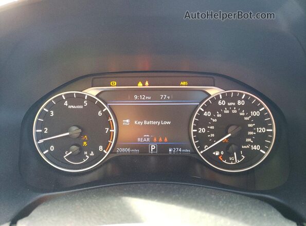 1N4BL4DW2PN390768 2023 NISSAN ALTIMA Gray Instrument cluster view