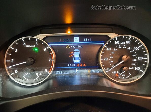 1N4BL4DW2RN362780 2024 NISSAN ALTIMA Красный Вид щитка приборов