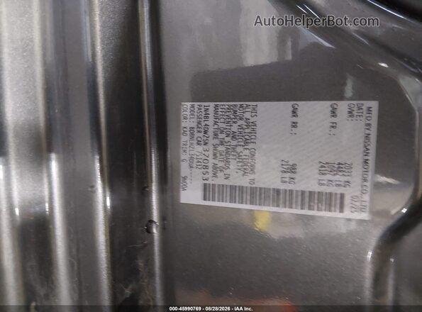 1N4BL4DW2SN370853 2025 NISSAN ALTIMA Gray Engine compartment view