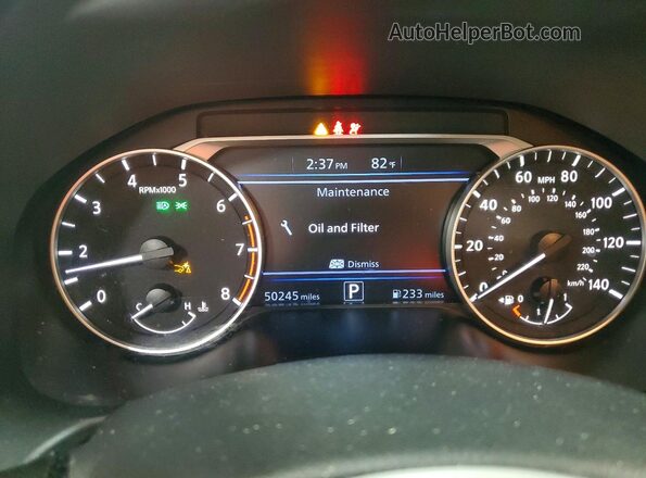 1N4BL4DW3MN365258 2021 NISSAN ALTIMA Burgundy ხელსაწყოთა პანელის ხედი