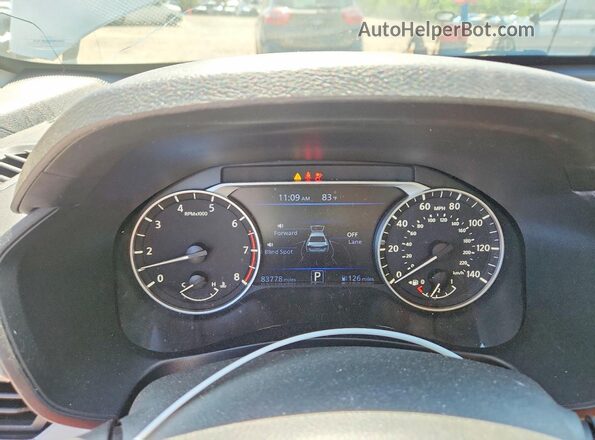 1N4BL4DW4KC193511 2019 NISSAN ALTIMA Белый Вид щитка приборов