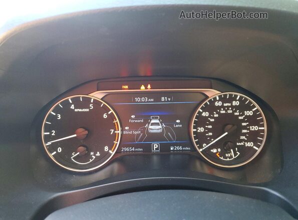 1N4BL4DW4MN324685 2021 NISSAN ALTIMA White Widok zestawu wskaźników