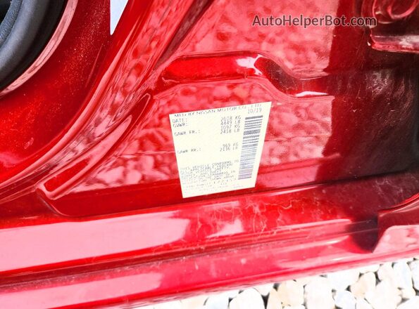 1N4BL4DW5LC177352 2020 NISSAN ALTIMA Red ძრავის განყოფილების ხედი