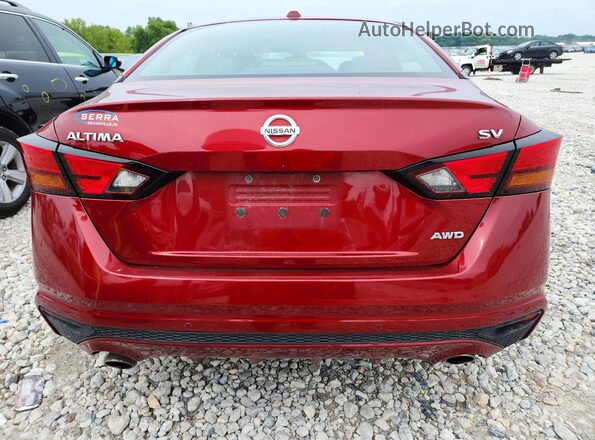 1N4BL4DW5LC177352 2020 NISSAN ALTIMA Red უკანა ხედი