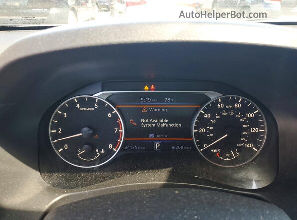 1N4BL4DW8NN384129 2022 NISSAN ALTIMA Серый Вид щитка приборов