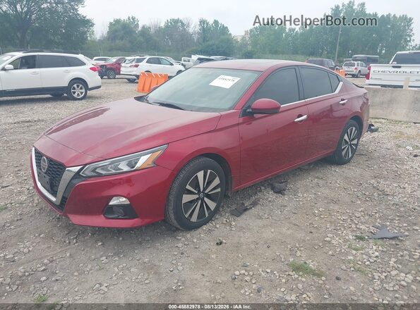 1N4BL4DWXKC134284 2019 NISSAN ALTIMA Red წინა მარცხენა ხედი სამი მეოთხედიდან