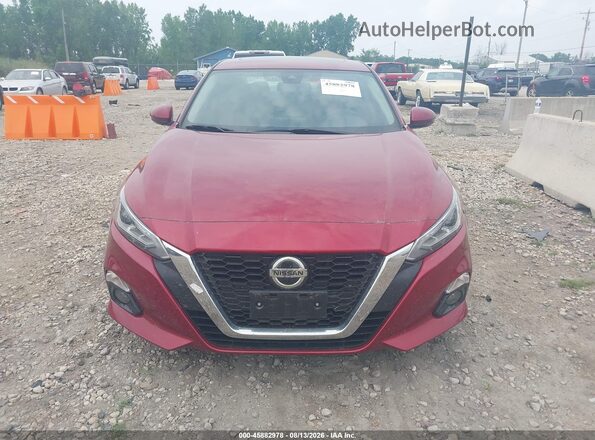 1N4BL4DWXKC134284 2019 NISSAN ALTIMA Red უკანა სალონის ხედი