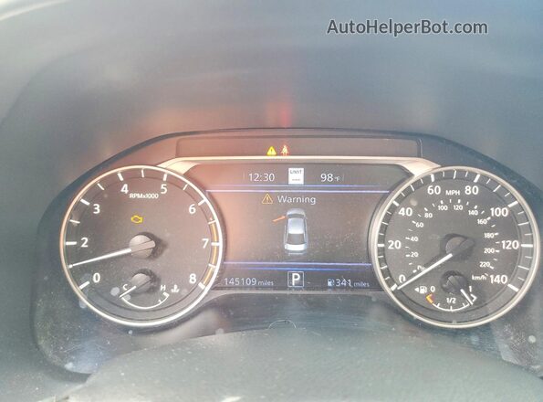 1N4BL4EV0KC250955 2019 NISSAN ALTIMA Black Widok zestawu wskaźników