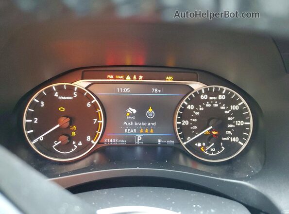 1N4BL4EV1PN330633 2023 NISSAN ALTIMA Black ხელსაწყოთა პანელის ხედი