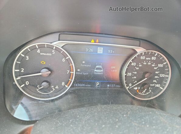 1N4BL4EV2KC190225 2019 NISSAN ALTIMA Silver Widok zestawu wskaźników
