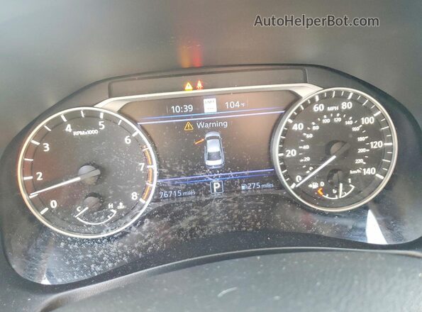 1N4BL4EV3KC100998 2019 NISSAN ALTIMA Black Սարքավորումների վահանակի տեսք