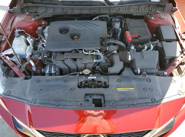1N4BL4EV3LC171054 2020 NISSAN ALTIMA Red Widok wnętrza z tyłu