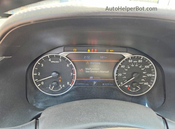 1N4BL4EV6KC251883 2019 NISSAN ALTIMA White Սարքավորումների վահանակի տեսք