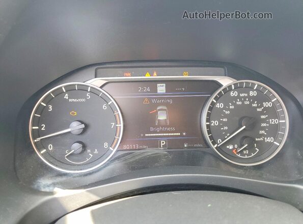 1N4BL4EV7KC178961 2019 NISSAN ALTIMA Silver Вид щитка приладів