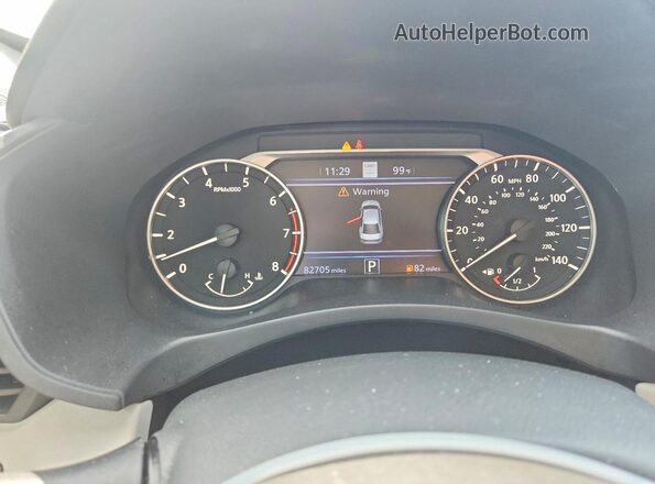 1N4BL4EV7MN372140 2021 NISSAN ALTIMA Белый Вид щитка приборов
