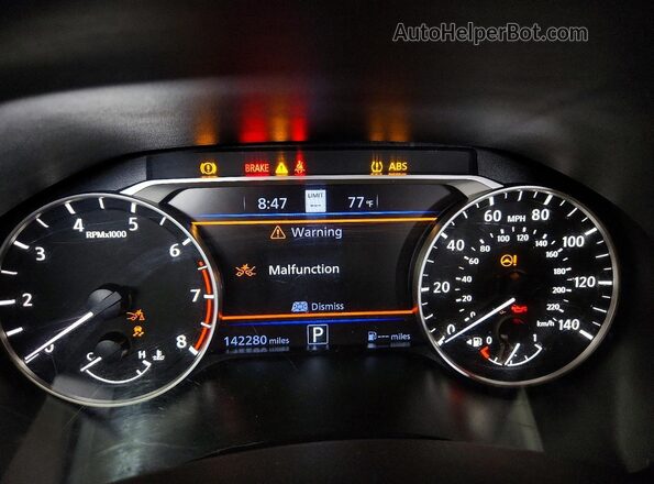 1N4BL4EV9MN301232 2021 NISSAN ALTIMA Черный Вид щитка приборов