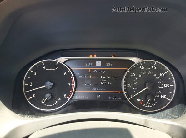 1N4BL4EVXPN306072 2023 NISSAN ALTIMA Maroon ხელსაწყოთა პანელის ხედი
