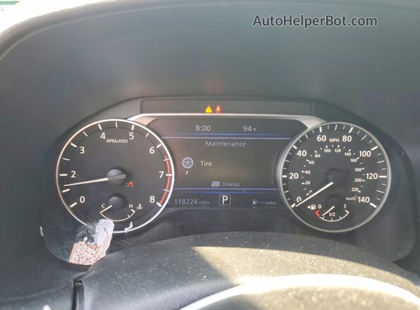 1N4BL4EW7KC244563 2019 NISSAN ALTIMA White ხელსაწყოთა პანელის ხედი