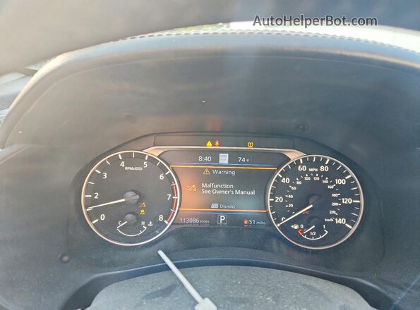 1N4BL4EW7MN397029 2021 NISSAN ALTIMA Gray Вид щитка приладів