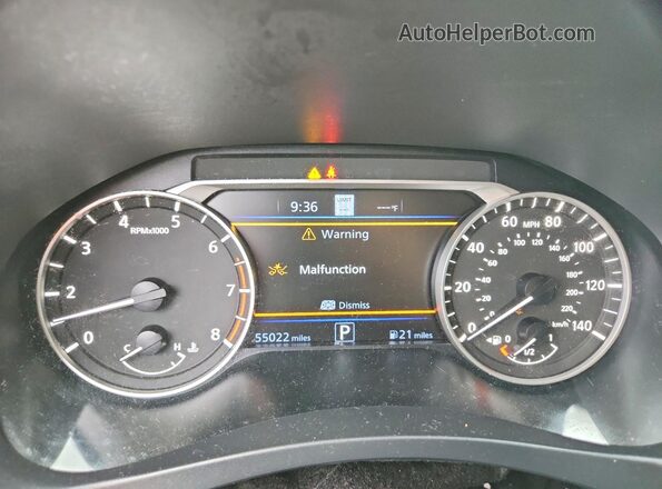 1N4BL4EW8LC129245 2020 NISSAN ALTIMA Черный Вид щитка приборов