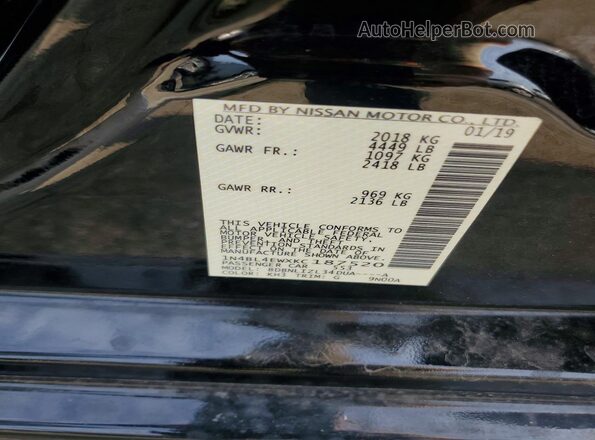 1N4BL4EWXKC187520 2019 NISSAN ALTIMA Черный Вид подкапотного пространства