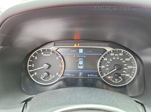 1N4BL4FVXLC181269 2020 NISSAN ALTIMA Red Instrument cluster view