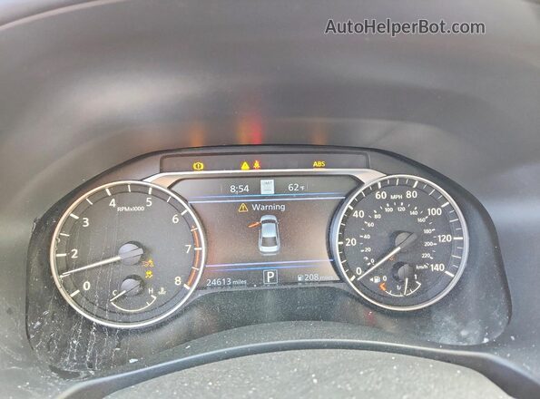1N4BL4FW2KC146605 2019 NISSAN ALTIMA White Вид щитка приладів