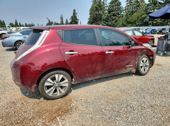 1N4BZ0CP0GC313569 2016 NISSAN LEAF Burgundy უკანა მარჯვენა