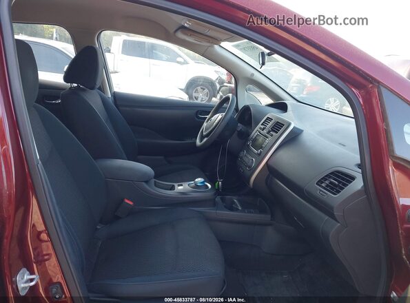 1N4BZ0CP0GC314527 2016 NISSAN LEAF Red წინა სალონის ხედი