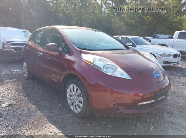 1N4BZ0CP0GC314527 2016 NISSAN LEAF Red წინა ხედი