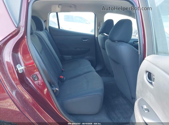 1N4BZ0CP0GC314527 2016 NISSAN LEAF Red VIN კოდის სტიკერის ხედი