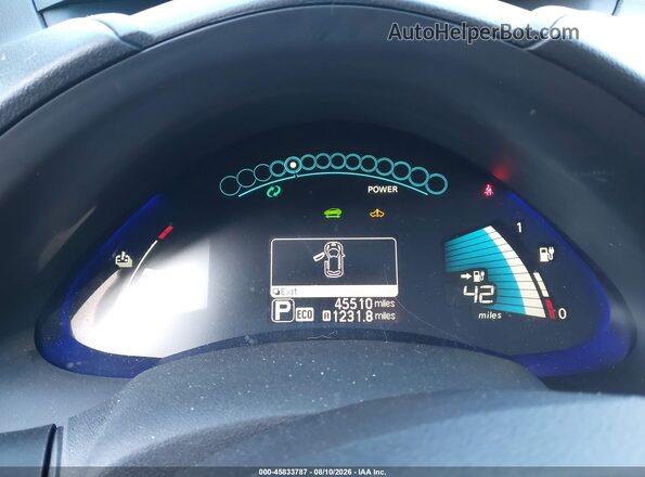 1N4BZ0CP0GC314527 2016 NISSAN LEAF Red უკანა სავარძლების ხედი