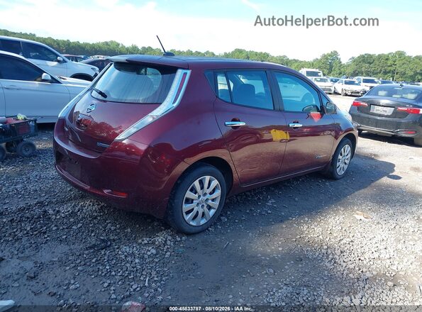 1N4BZ0CP0GC314527 2016 NISSAN LEAF Red უკანა მარჯვენა