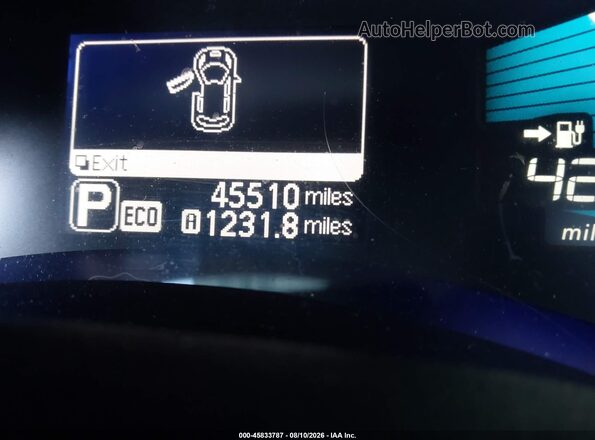 1N4BZ0CP0GC314527 2016 NISSAN LEAF Red ხელსაწყოთა პანელის ხედი