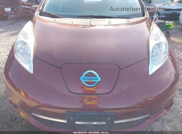 1N4BZ0CP0GC314527 2016 NISSAN LEAF Red უკანა ხედი