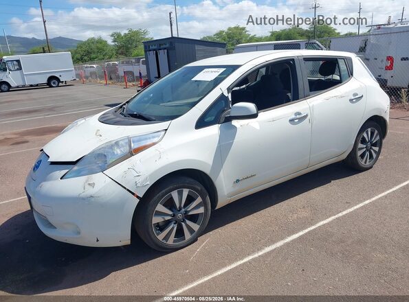 1N4BZ0CP1HC307121 2017 NISSAN LEAF White Vista tres cuartos delantera izquierda