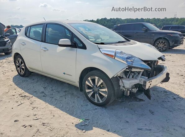 1N4BZ0CP2HC309833 2017 NISSAN LEAF White Передня права чверть