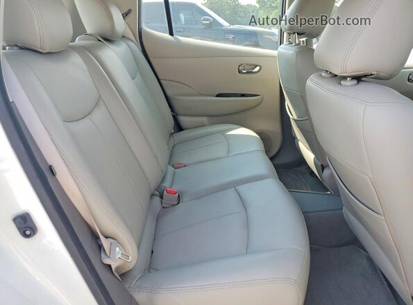 1N4BZ0CP2HC309833 2017 NISSAN LEAF White Вид задніх сидінь