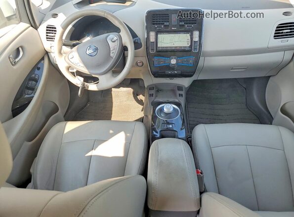 1N4BZ0CP2HC309833 2017 NISSAN LEAF White Вид панелі приладів
