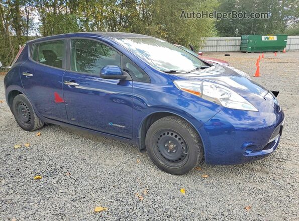 1N4BZ0CP3HC303457 2017 NISSAN LEAF Blue Front right