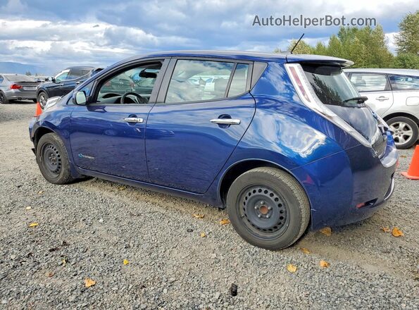 1N4BZ0CP3HC303457 2017 NISSAN LEAF Blue Rear left