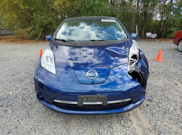 1N4BZ0CP3HC303457 2017 NISSAN LEAF Blue Front view