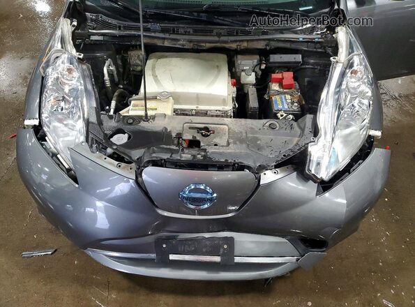 1N4BZ0CP3HC306049 2017 NISSAN LEAF Gray Շարժիչի բաժամունքի տեսք
