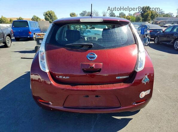 1N4BZ0CP3HC311042 2017 NISSAN LEAF Бордовый Вид сзади