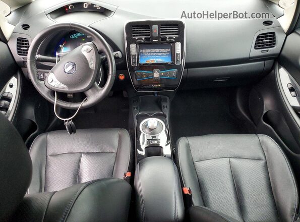 1N4BZ0CP4GC305023 2016 NISSAN LEAF Black Вид панелі приладів
