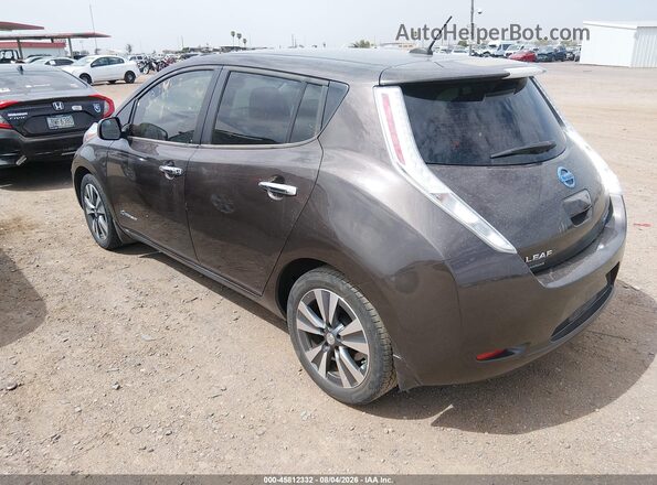 1N4BZ0CP5GC301014 2016 NISSAN LEAF Brown Rear left